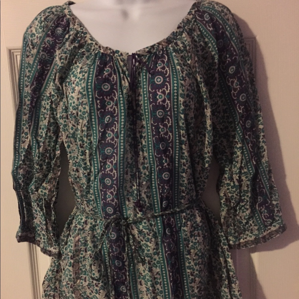 Lucky Brand belted long sleeve shirt
